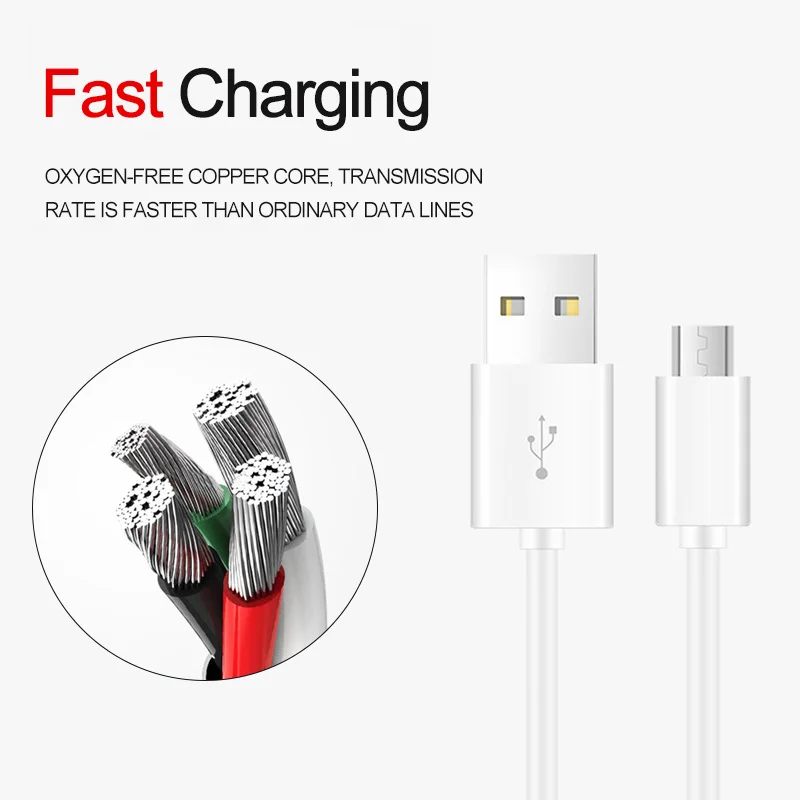 Телефонный Кабель Micro USB в фотомагнитах 2 А зарядное устройство для быстрой