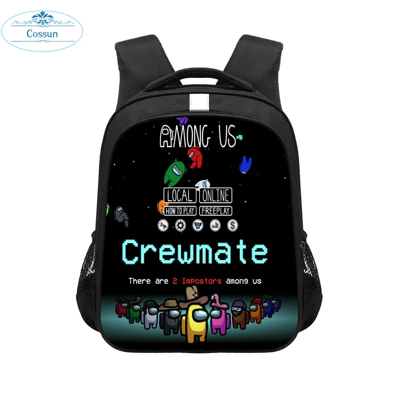 

COSSUN Hot New Game Among Us Printed Backpack Fashion High Capacity Student School Bag Kids