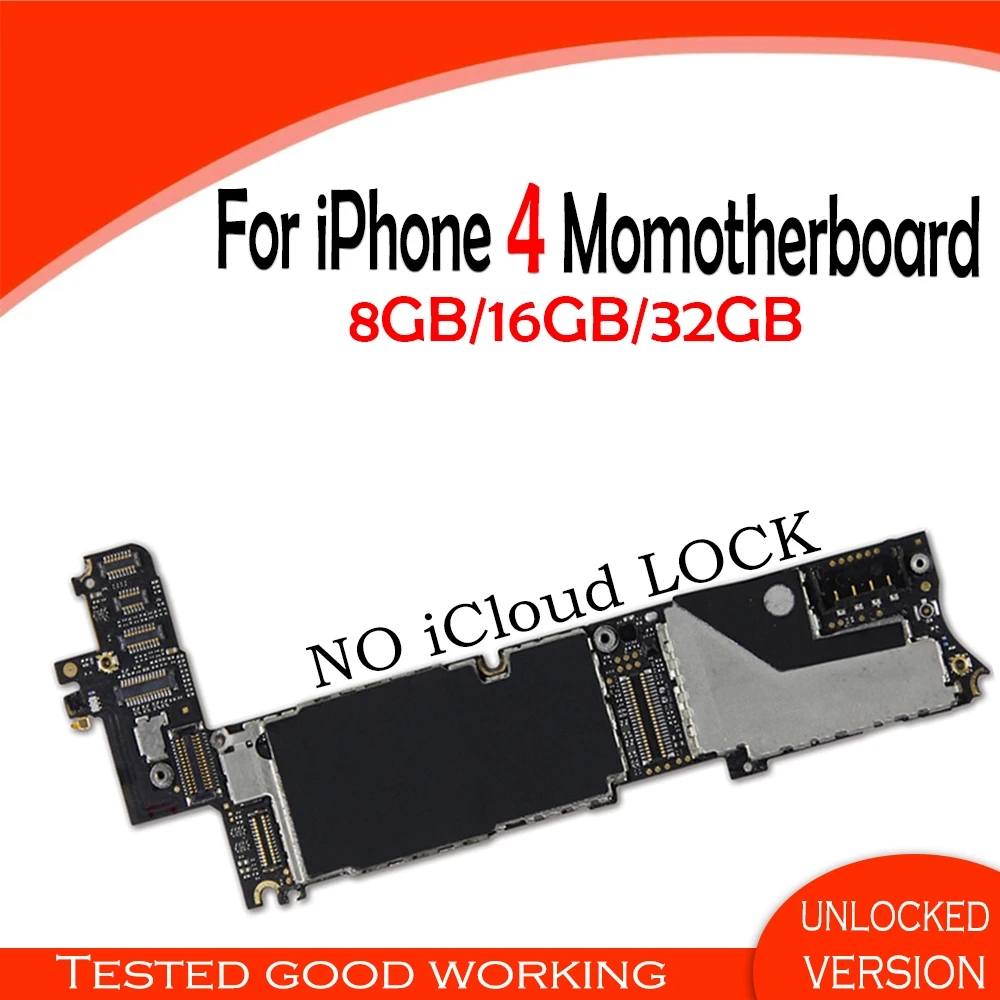 Материнская плата для iphone 4 с чистым iCloud 100% оригинальная разблокированная 4g