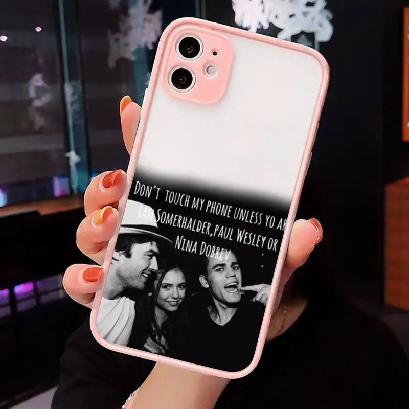 

The vampire diaries tv show Phone Cases matte transparent For iphone 7 8 11 12 plus mini x xs xr pro max luxury brand cover