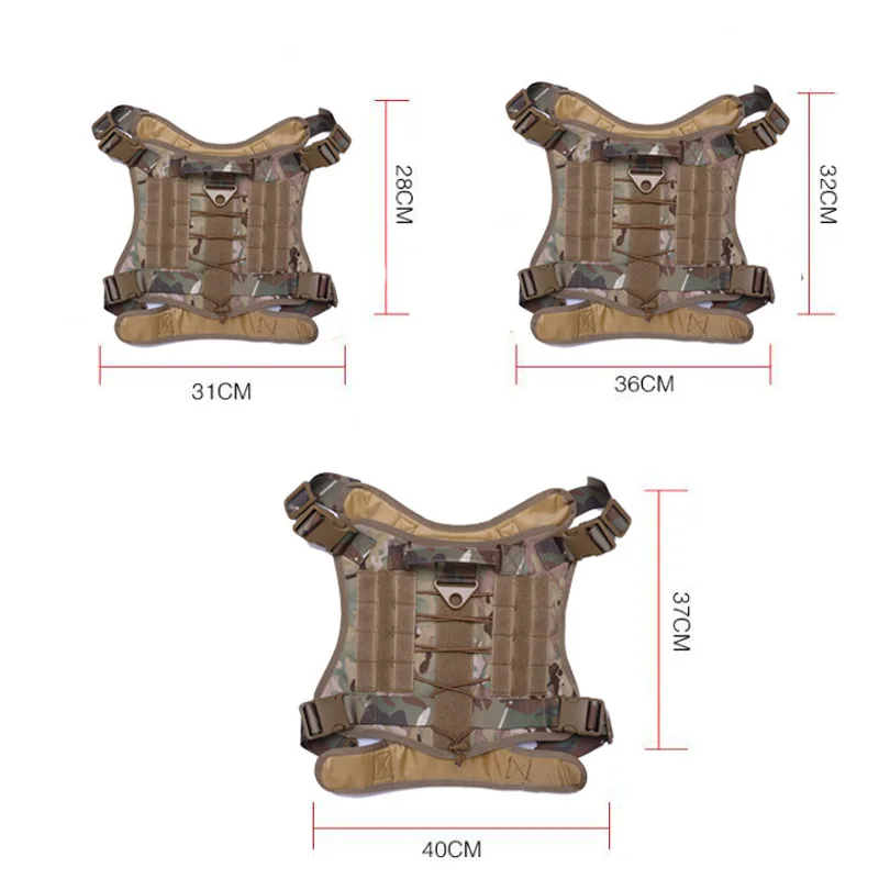 Тактическая модульная шлейка K9 для собак рабочая Военная охотничья жилетка с