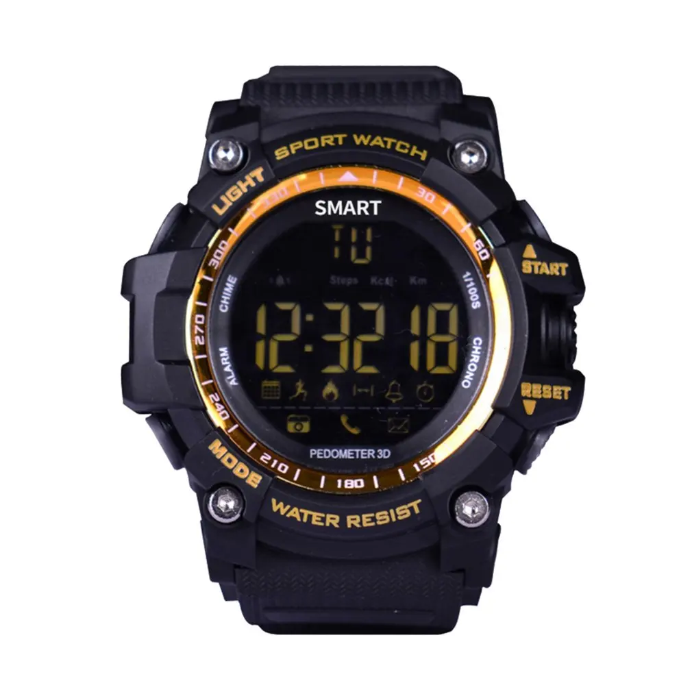 EX16 IP67 Waterproof Smart Watch Bluetooth Clock Notification Remote Control Pedometer Sport Men's Wristwatch | Электроника