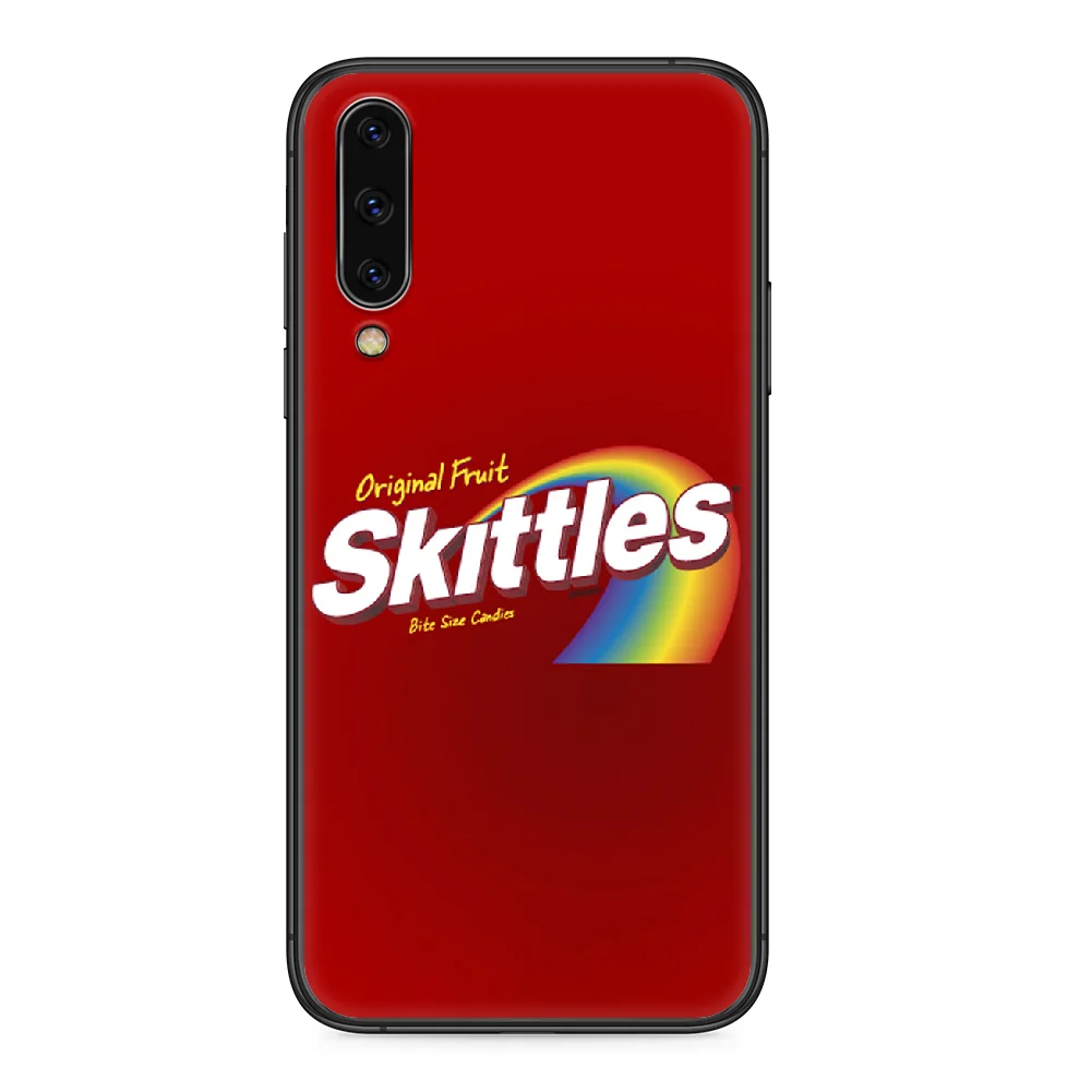 Skittles Sweet Sour Fruit Candies Phone case For Samsung Galaxy A 5 10 20 3 30 40 50 51 7 70 71 E S 4G 16 17 18 black funda art | Мобильные