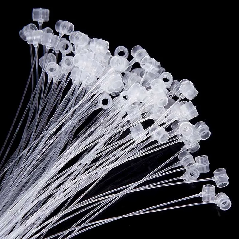 

1000pcs/lot 3 4 5 7 Inch Locks PP Commodity Clothes Price Label Tagging Pins Plastic Loop Pin Lock Pins Rope Pin Line Tags