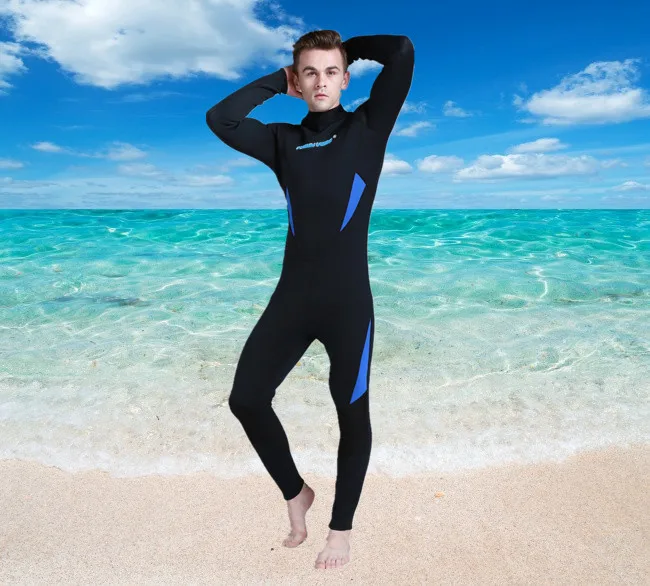 3mm Neoprene Men Scuba Wetsuits Warm One Piece Body Surfing Jumpsuit Full Diving Swimsuit for | Спорт и развлечения
