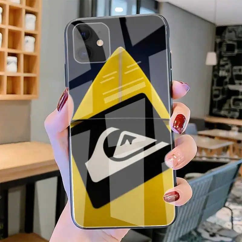 

Surf And Skateboard Quiksilver Phone Cases Tempered Glass For Iphone6plus 6S 7 7plus 8 X XS XSmax XR 11 12 Pro Max 12mini