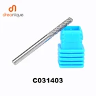 Цилиндр 5 шт.лот C031403 с радиальным концом 3*14 мм, карбидные роторные напильники, шлифовальные и абразивные инструменты, фрезы