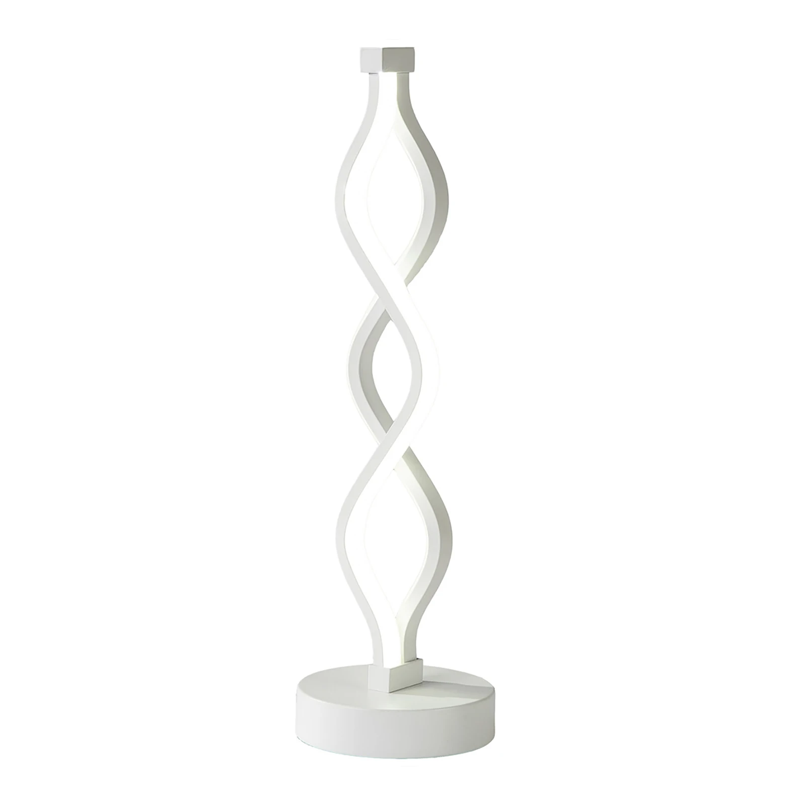 

Eye Caring Decorative Modern Student Table Lamp Office Simple Reading Living Room Spiral Shape Home Bedroom Bedside Dimmable