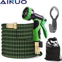 large garden hose pipe expandable flexible used for high pressure car wash magic hose metal spray gun outdoor garden cleaning