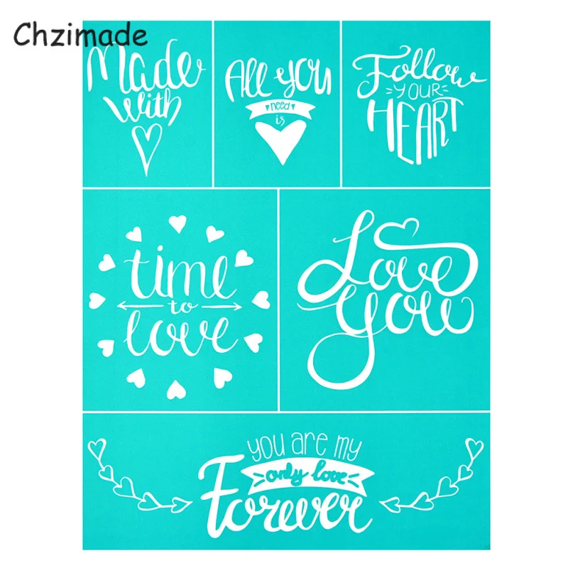 Chzimade благодарю медсестер самоклеящийся трафарет с шелкографией сетчатые