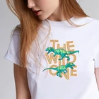 Летняя новинка, Милая футболка с мультипликационным принтом harajuku, Топы И Футболки с принтом аниме размера плюс, белые повседневные топы с круглым вырезом, женская одежда, 2019