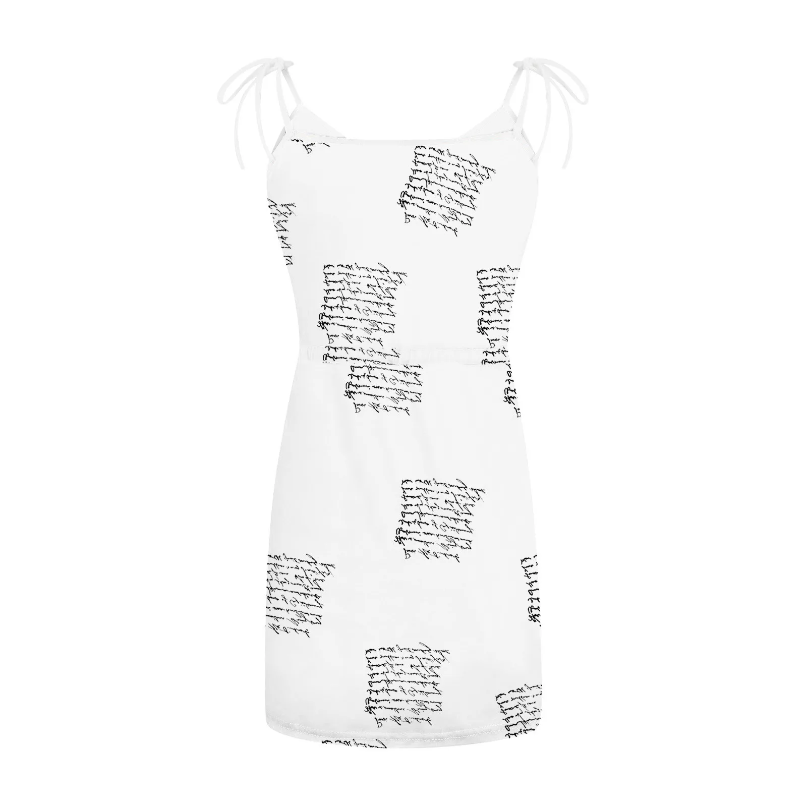 

Women's Dress Fashion Casual V-Neck Sleeveless Strap Open Back Sexy Print Loose Dress Holiday Beach Party Sundress Vestidos D24#