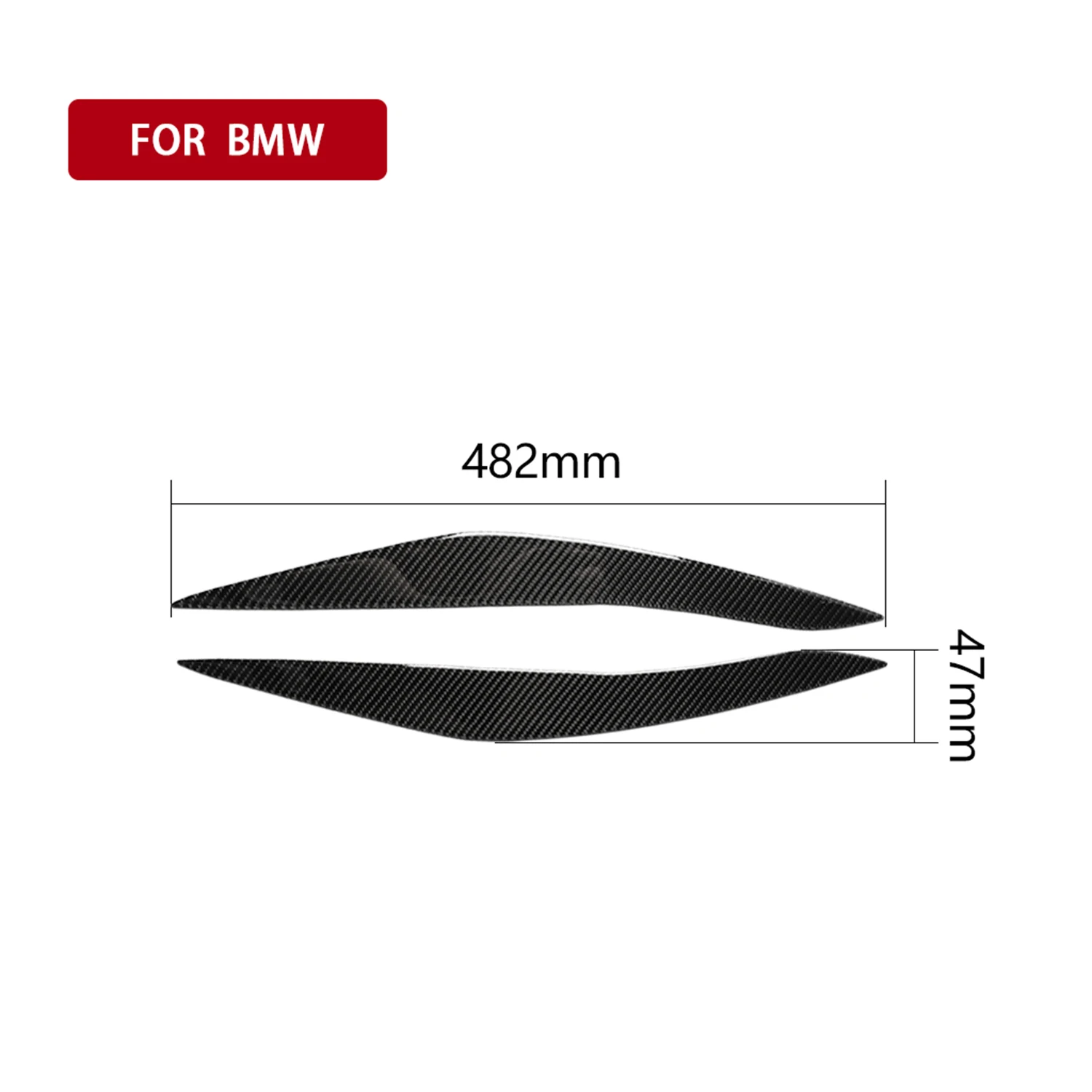 Веки для бровей из углеродного волокна подходят BMW F10 5 серии 2010 2013 автомобильные