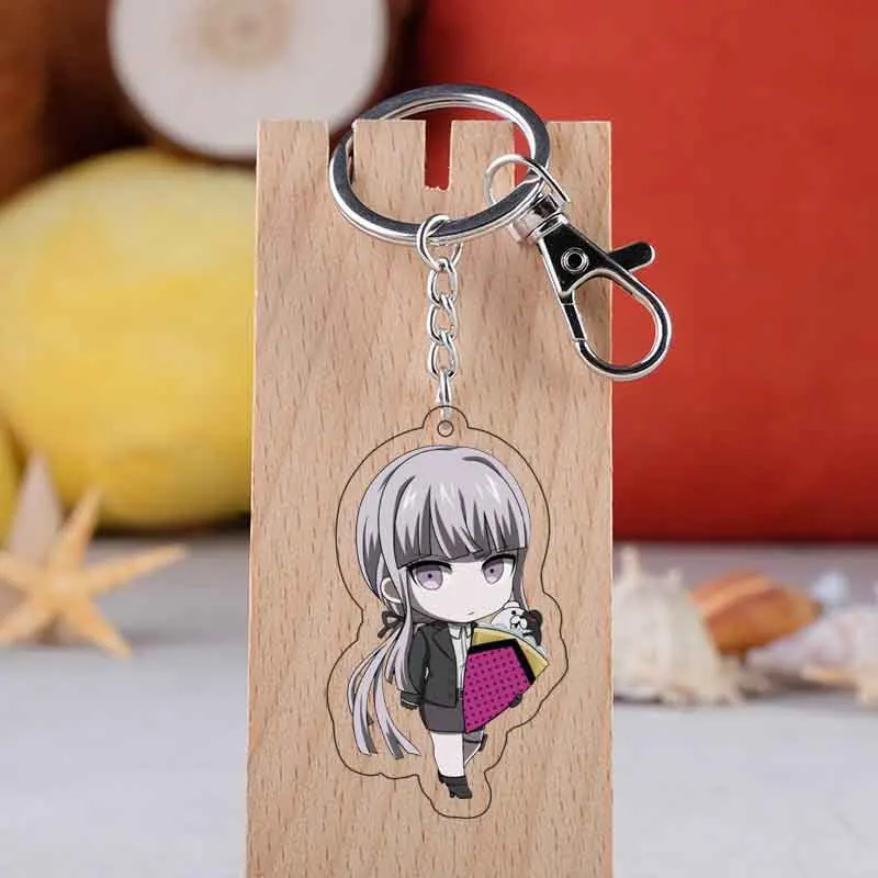 

Japan Anime Keychain Danganronpa V3 Comic Figure Akamatsu Kaede Saihara Syuichi Monokuma Acrylic Pendent Keyring Charm Jewelry
