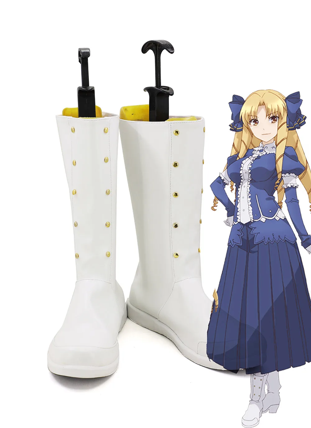 Fate/kaleid liner Luviagelita Edelfelt Cosplay Сапоги Белая обувь на заказ | Тематическая одежда и