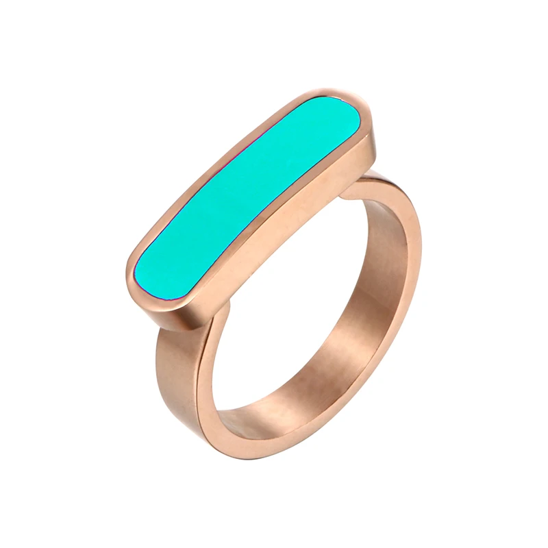 

Charm Female Ring Fashion Simple Rings For Women Men Stainless Steel Ring Six Color Can Choose Jewelry Gift