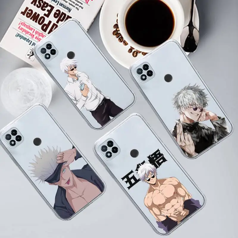 

Jujutsu Kaisen Gojo Satoru Phone Case Transparent for Xiaomi redmi note 8 9 10 11 t lite pro ultra mix 4 k40
