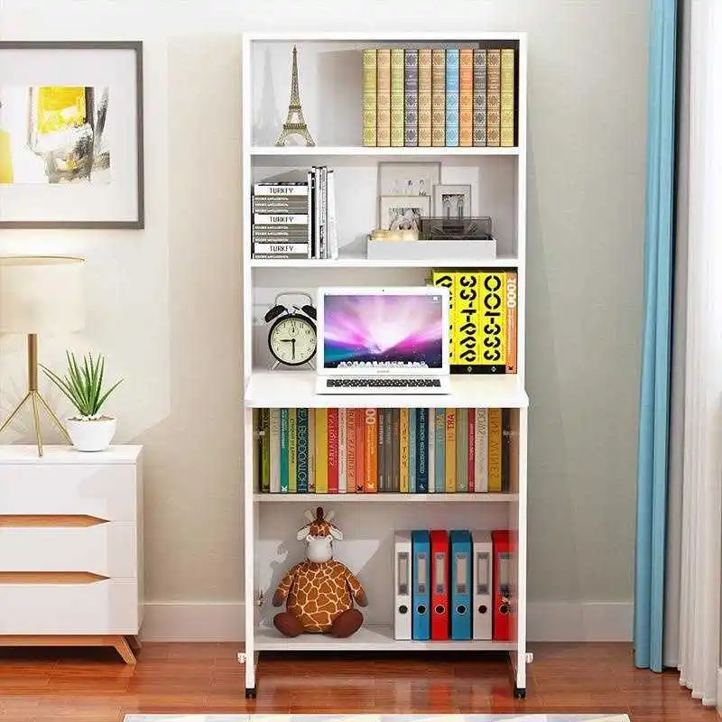 

Портативный офисный стол для ноутбука, прикроватный столик с книжной полкой