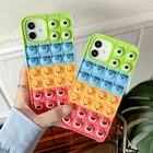 Мультяшный чехол для Iphone 11 12 Pro Max, чехол для Iphone XR XS 6 7 8 Plus SE, чехол с нажимной игрушкой для 13 Pro Max 13 mini Shell