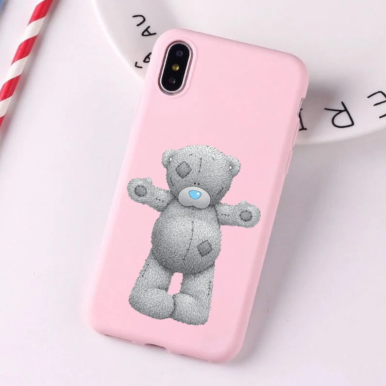 Tatty Teddy Me To You медведь Мягкий силикон конфетный чехол для телефона 6plus 7 7plus 8plus X XS XR