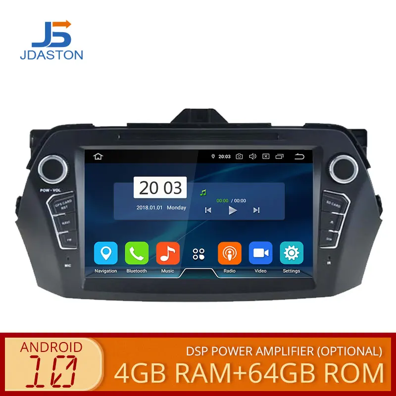 

JDASTON Android 10.0 Car Multimedia Player For SUZUKI CIAZ Alivio 2014-2018 WIFI GPS Stereo Auto audio DVD Video 2 Din Car Radio