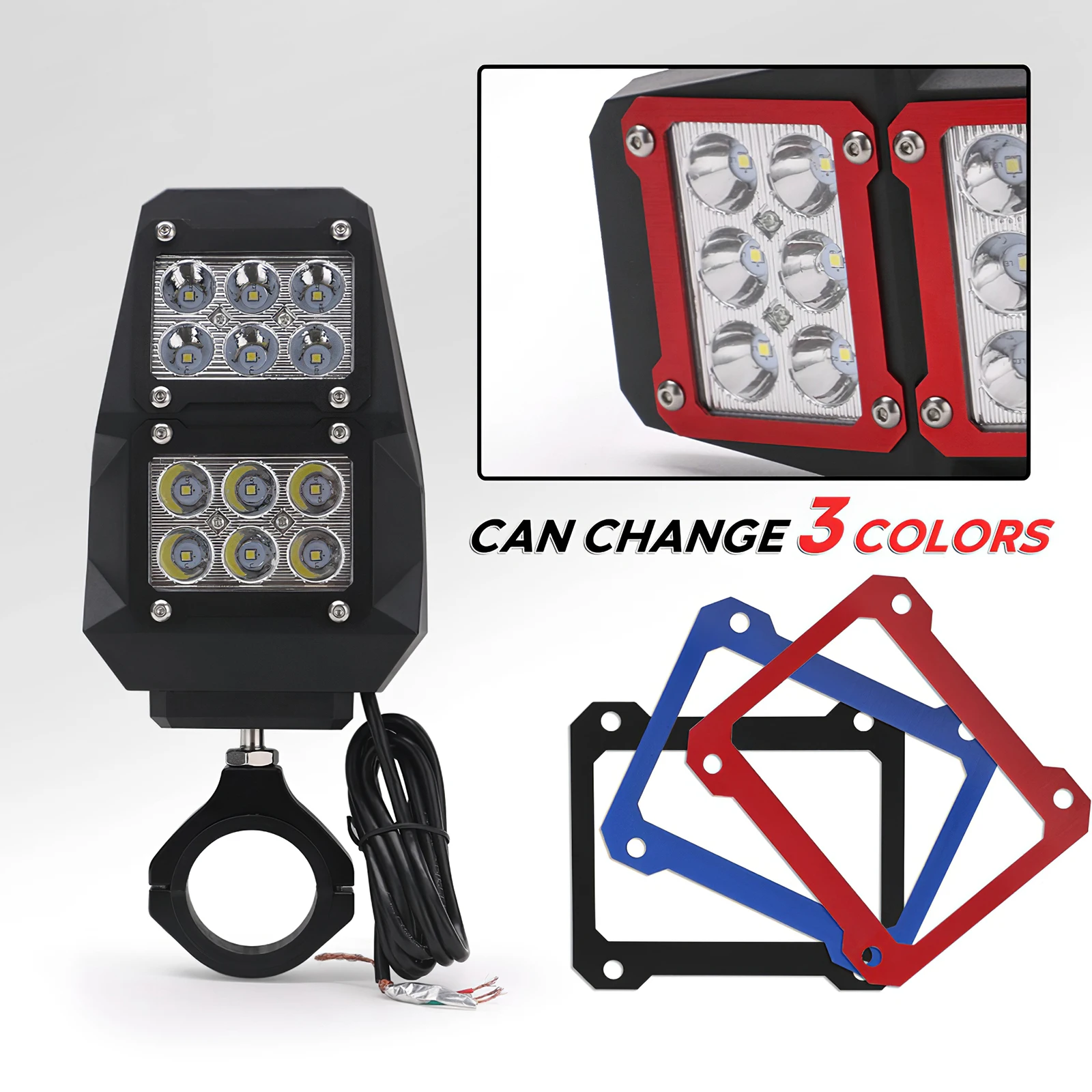 

Зеркало заднее профессиональное со светодиодной подсветкой для квадроциклов, 1 пара