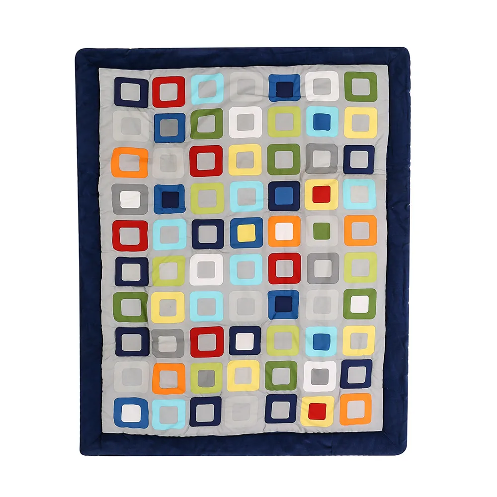 9 шт. Комплект постельного белья для малышей с вышивкой красочные постельные