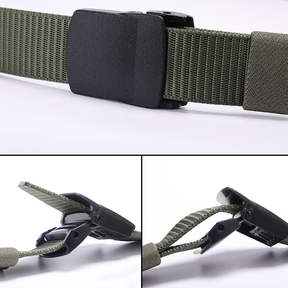 Нейлоновый черный тактический ремень с металлической пряжкой армейский боевой