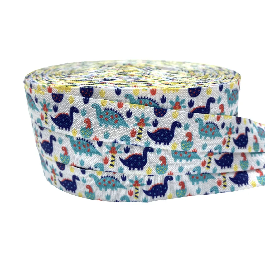 5/8 &quot16 мм Сова динозавр с принтом Русалочки эластичная повязка для головы лента