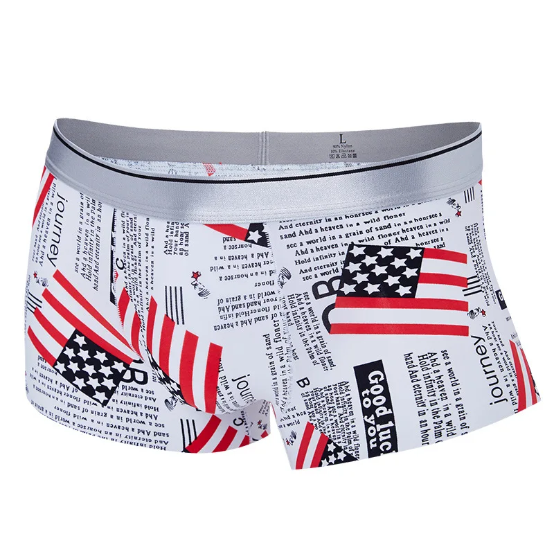 Новое мужское нижнее белье мужские шорты на талии четыре угловые дышащий шелк