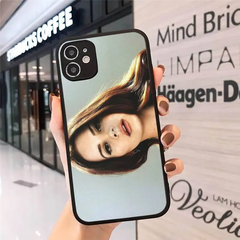 

Lana Del Rey singer beauty special star Phone Cases Matte Transparent for iPhone 7 8 11 12 s mini pro X XS XR MAX Plus cover