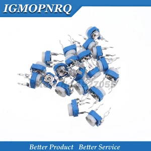 20 штук RM065 RM-065 100 200 500 1K, 2K 5K 10K 20K 50K 100K 200K 500K 1 м Ом Подстроечный резистор подстроечный потенциометр переменный резистор