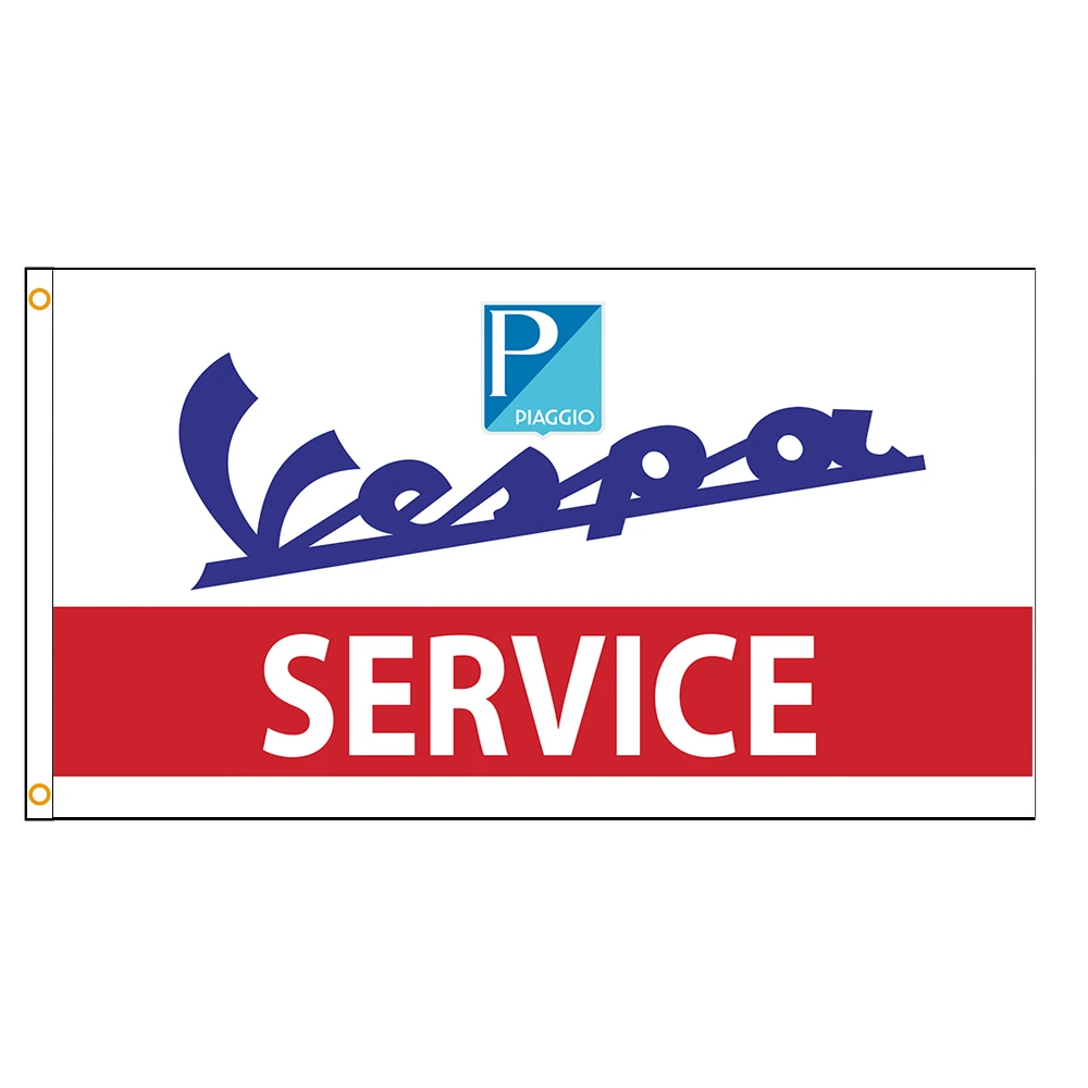 Флаг сервиса Vespa Италия 90x150 см|Флаги баннеры и аксессуары| |