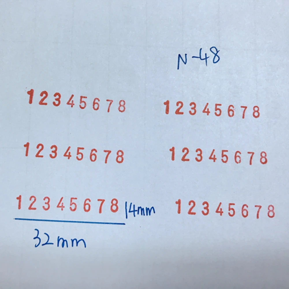 

Seal Stamp Digital date Runner Number Numbering 8-Band 0-9 Manual Coding