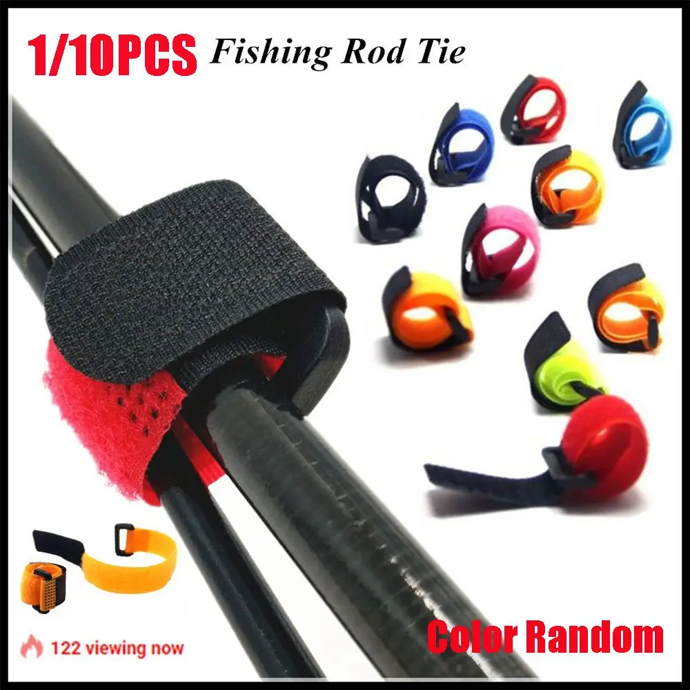 

1/10pcs Elastic Bandage Fishing Rod Tie Strap Accessories for Carp Fish Pole Guide Ring Fishing Rod Holder Belt Strap Suspenders