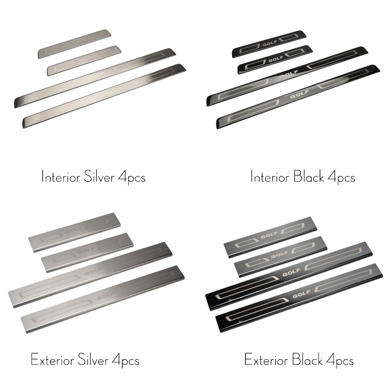 For VW Golf 7 2016 2017 2018 2019 2020 2021 EU/US Version Car Scuff Plate Door Sill Trim Welcome Pedal Car-accessories Styling