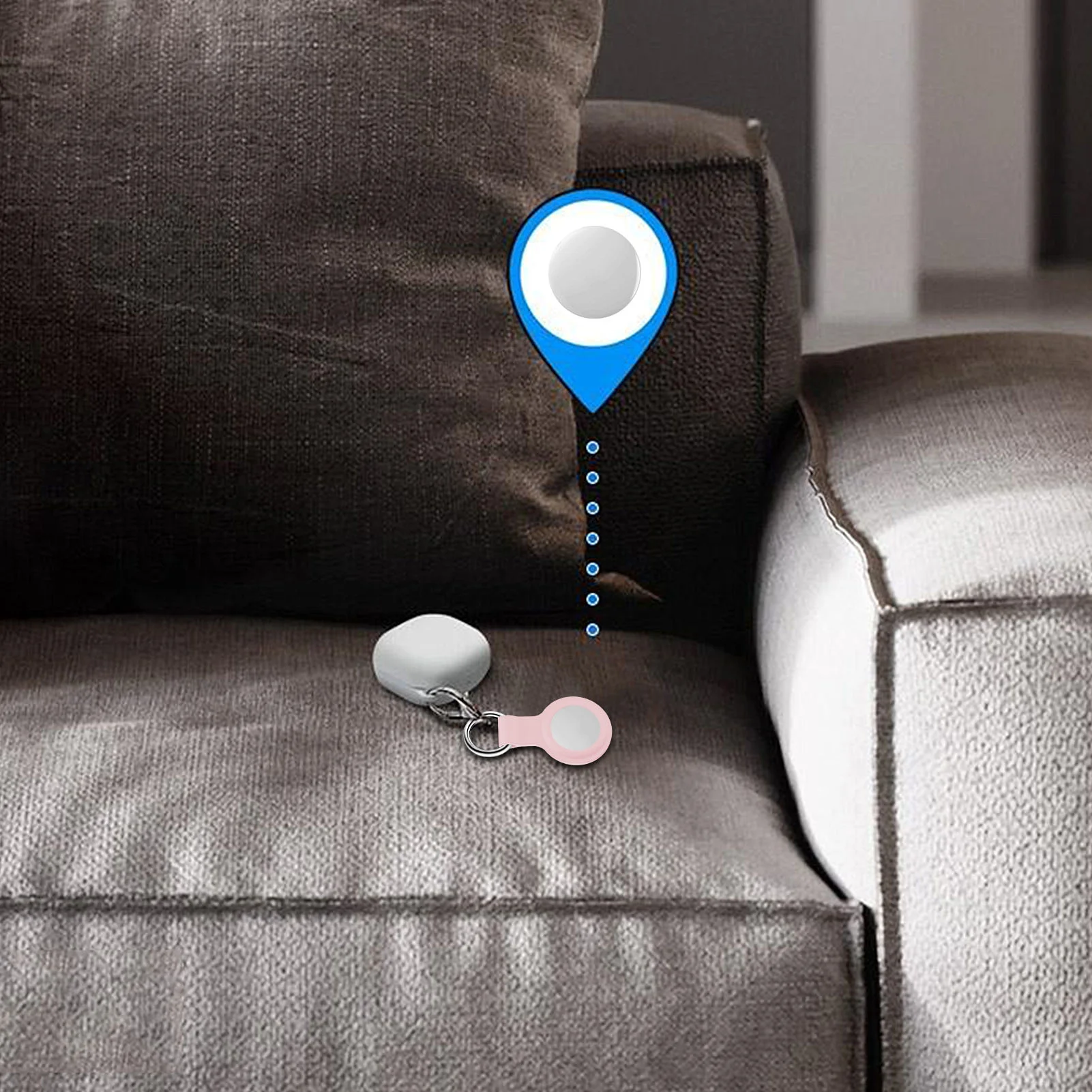 

For Apple Airtags Liquid Silicone Protective Sleeve For Apple Locator Tracker Anti-lost Device Keychain Protective Sleeve Hot