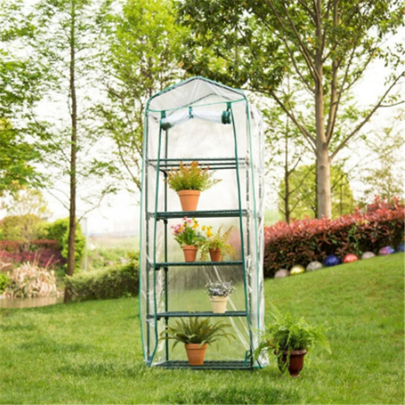 

Greenhouse Cover PVC Plant Greenhouse Replacement Cover Mini Walk-in Greenhouse for Gardening Flowerpot Indoor Outdoor B