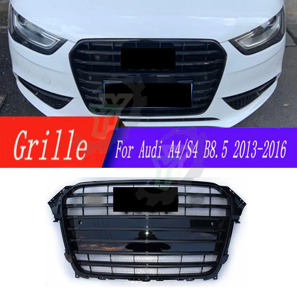

For Audi A4/S4 B8.5 2013 2014 2015 2016 car modified front grille hexagonal honeycomb sports mesh racing grill (For S4 style)