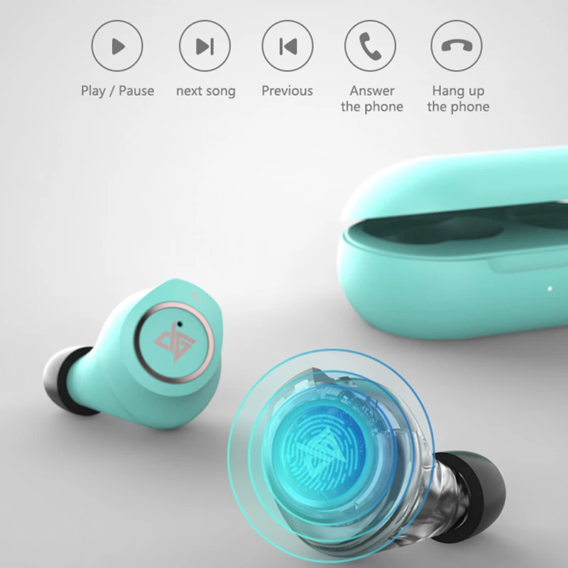 TWS наушники Auglamour AT200 с поддержкой Bluetooth 5 0 и сенсорным управлением|Наушники