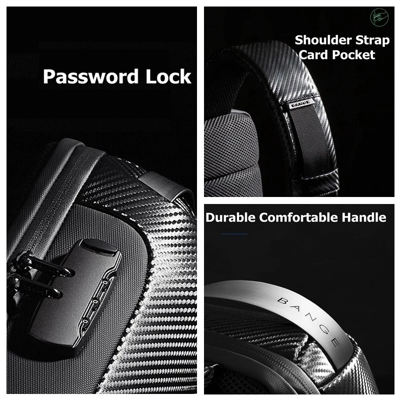 Сумка через плечо для мужчин Многофункциональный мессенджер на ремне с защитой