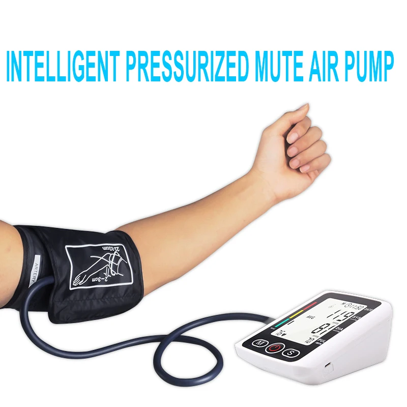 

Medical Equipment Pulse LCD Digital Wrist Blood Pressure Monitor meter Heart Rate Pulse Meter Measure BP Sphygmomanometer PR