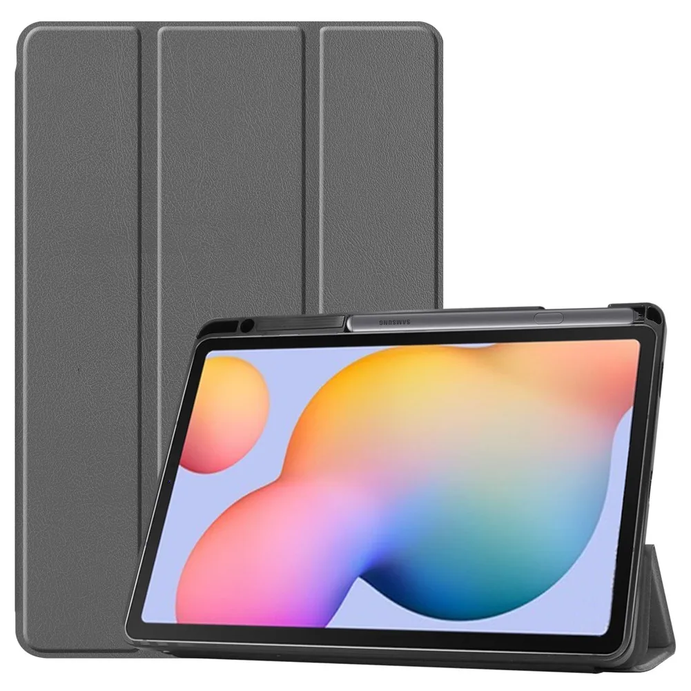 

for Samsung Galaxy Tab S6 Lite 10.2 2020 Case Cover Tri-Fold Folio Flip Capa Smart Tablet Case for Samsung Tab S6 Lite P610 P615