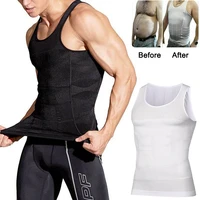 men body shaper vest tummy slimming underwear corset waist muscle compression weight loss shirt fat burn sport shapewear