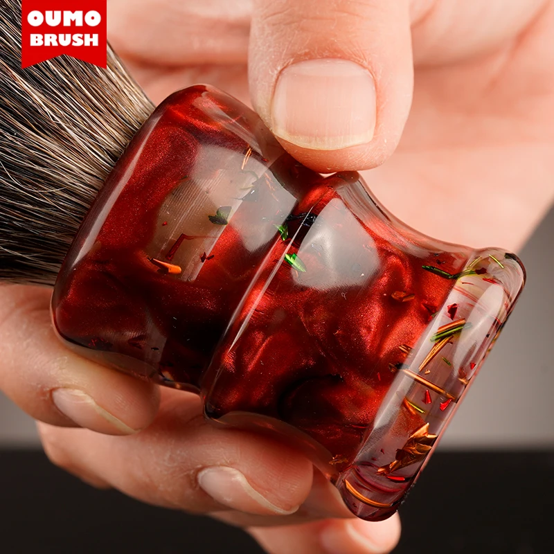 

OUMOBRUSH -Phorcys series shaving brush with Manchuria/ACE/SILK/WT knots
