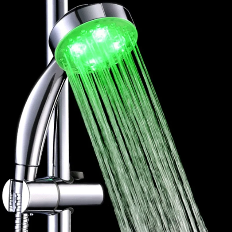 Цветная романтичная Автоматическая Волшебная насадка для душа 7 цветов с 4