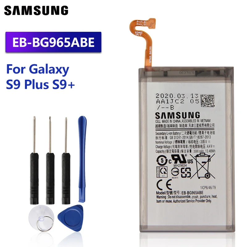 

Samsung Original Replacement Battery EB-BG965ABE For Samsung Galaxy S9 Plus G9650 S9+ G965F Authenic Phone Batteries 3500mAh