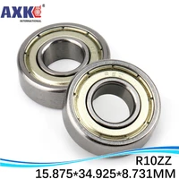 10pcs r10zz deep groove ball bearing 15 87534 9258 731mm inch miniature bearing 58x 1 38 x 1132 r10 r10z r10 2rs