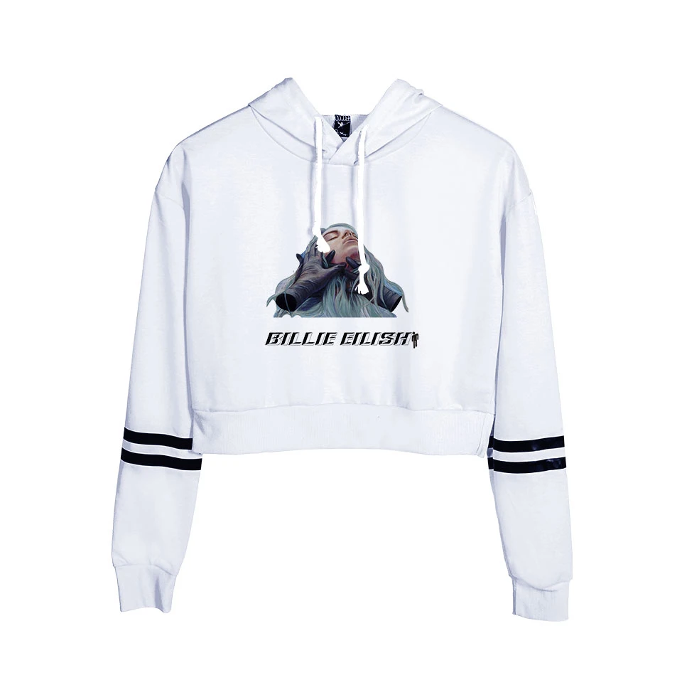 Новинка 2019 толстовка с капюшоном Женская одежда Billie Eilish Harajuku худи принтом