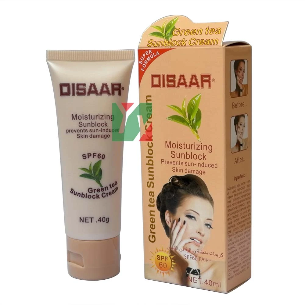

wholesale Green Tea Sunblock cream SPF 60 Moisturizing prevent sun-damaged BB cream